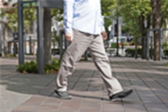 普段通りに歩く